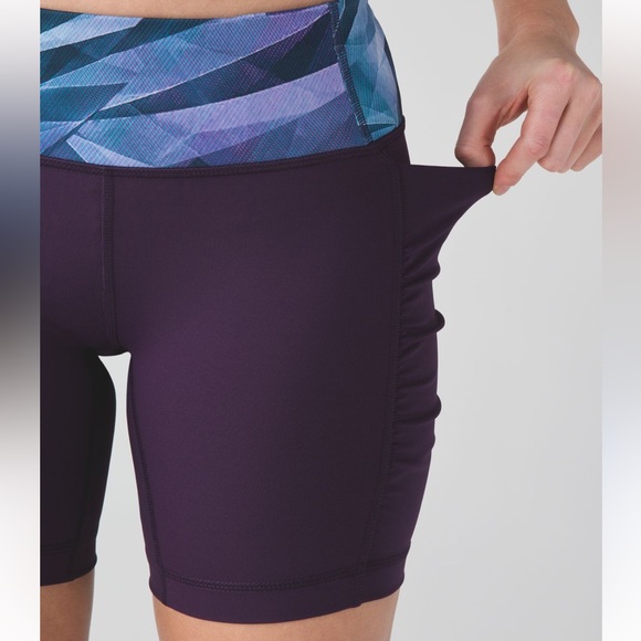 Lululemon speed track shorts women's size 4 Gym Exercise Boho Hip biker shorts - Picture 1 of 6